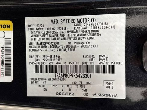 Used 2024 Ford Mustang GT w/ GT Performance Package image 35