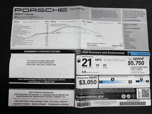Used 2025 Porsche 911 Carrera RWD image 56