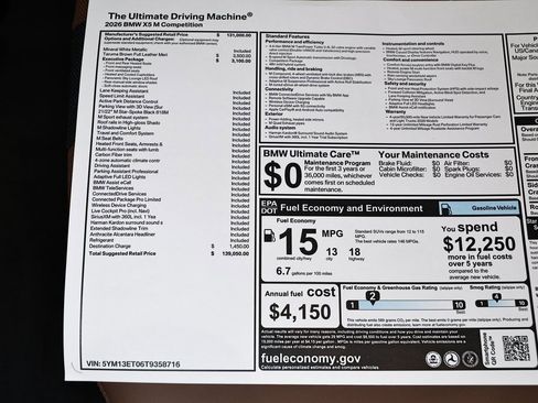New 2026 BMW X5 M Competition w/ Executive Package image 42