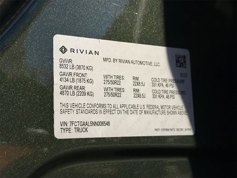 Used 2022 Rivian R1T Launch Edition image 42