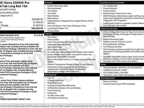 Used 2023 GMC Sierra 2500 Pro w/ Convenience Package image 5