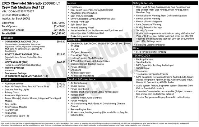 Certified 2025 Chevrolet Silverado 2500 LT w/ Convenience Package AWD/4WD image 42