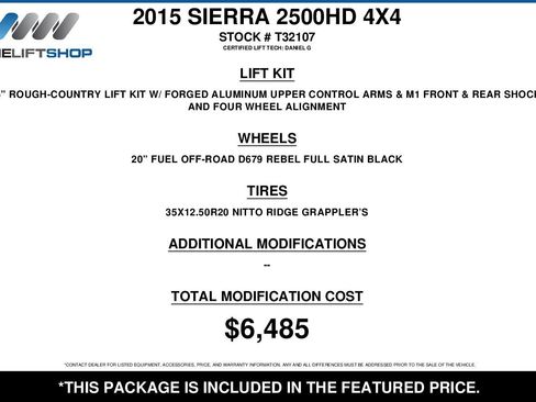 Used 2015 GMC Sierra 2500 Denali w/ Duramax Plus Package AWD/4WD image 2