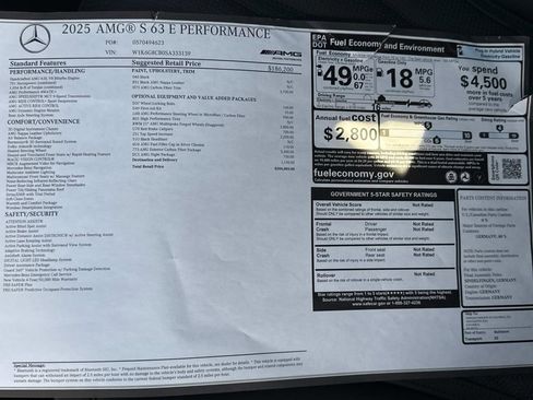 New 2025 Mercedes-Benz S 63 AMG S image 10