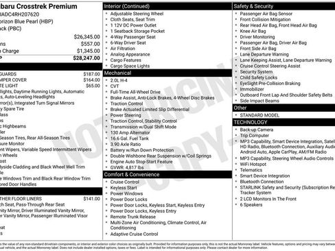 Certified 2024 Subaru Crosstrek 2.0i Premium AWD/4WD image 32