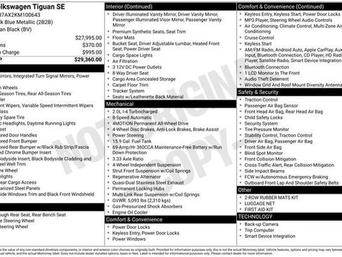 Used 2019 Volkswagen Tiguan SE image 29