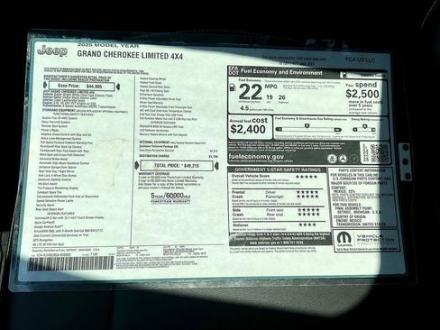 New 2025 Jeep Grand Cherokee Limited image 23