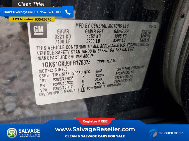 Used 2015 GMC Yukon Denali RWD image 14