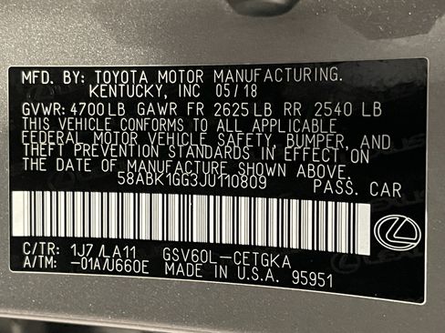 Used 2018 Lexus ES 350 w/ Premier Package FWD image 25