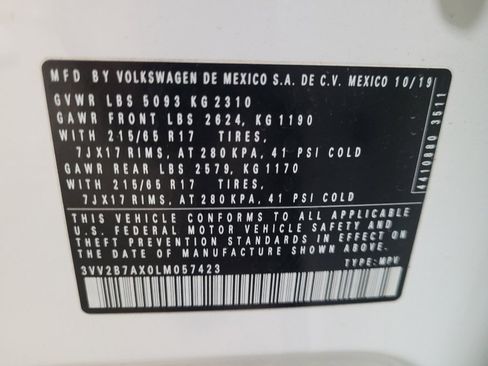 Used 2020 Volkswagen Tiguan SE AWD/4WD image 33