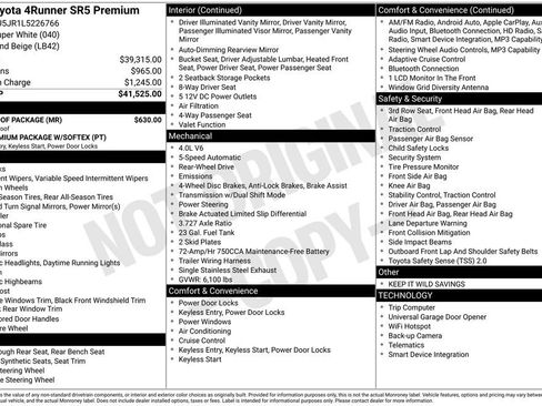 Used 2020 Toyota 4Runner SR5 Premium w/ Moonroof Package image 25