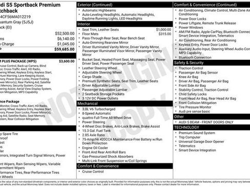 Used 2021 Audi S5 Premium Plus w/ Premium Plus Package image 2