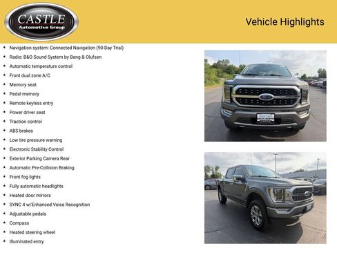Used 2021 Ford F150 Platinum w/ FX4 Off-Road Package AWD/4WD image 4