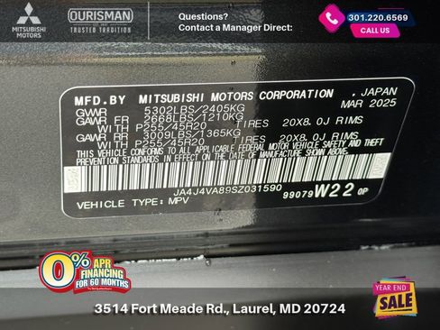 New 2025 Mitsubishi Outlander SE image 33