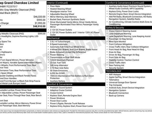 New 2026 Jeep Grand Cherokee Limited AWD/4WD image 28