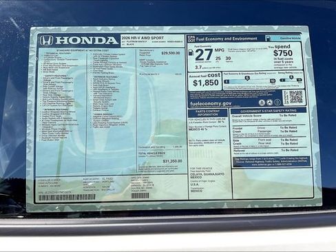 New 2026 Honda HR-V Sport image 30