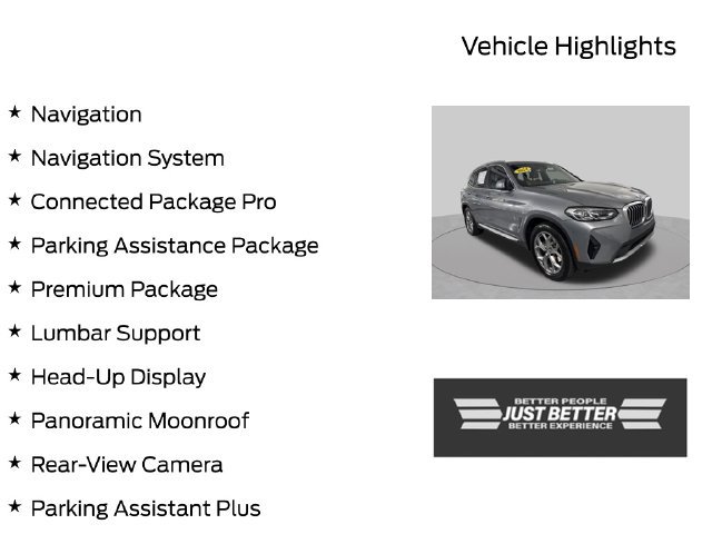 Used 2024 BMW X3 xDrive30i w/ Premium Package AWD/4WD image 3
