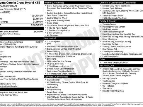 Used 2024 Toyota Corolla Cross XSE w/ Convenience Package image 7