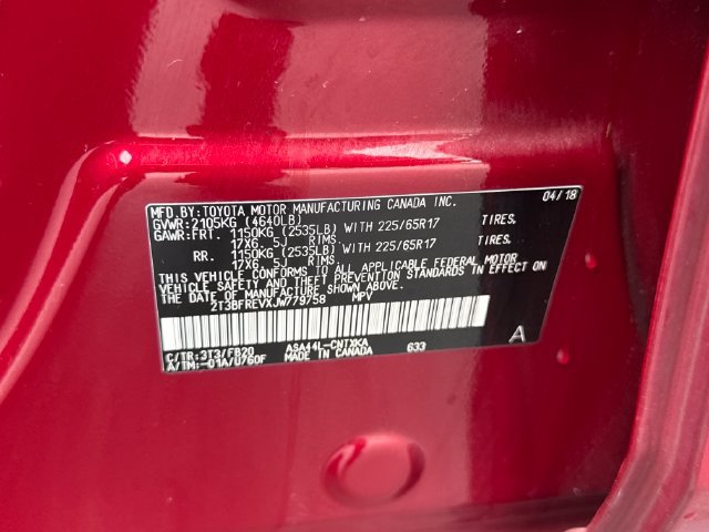 Used 2018 Toyota RAV4 LE w/ All Weather Liner Package AWD/4WD image 25