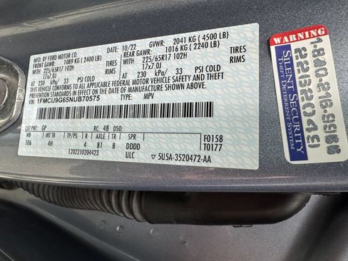 Certified 2022 Ford Escape SE AWD/4WD image 27
