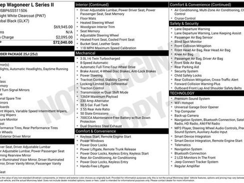Used 2025 Jeep Wagoneer L Series II AWD/4WD image 7