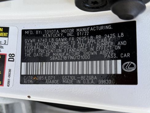 Used 2022 Lexus ES 350 w/ Premium Package image 54