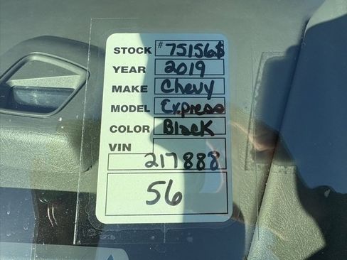 Used 2019 Chevrolet Express 2500 Work Van w/ Driver Convenience Package image 29