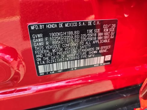 New 2026 Honda HR-V Sport image 33