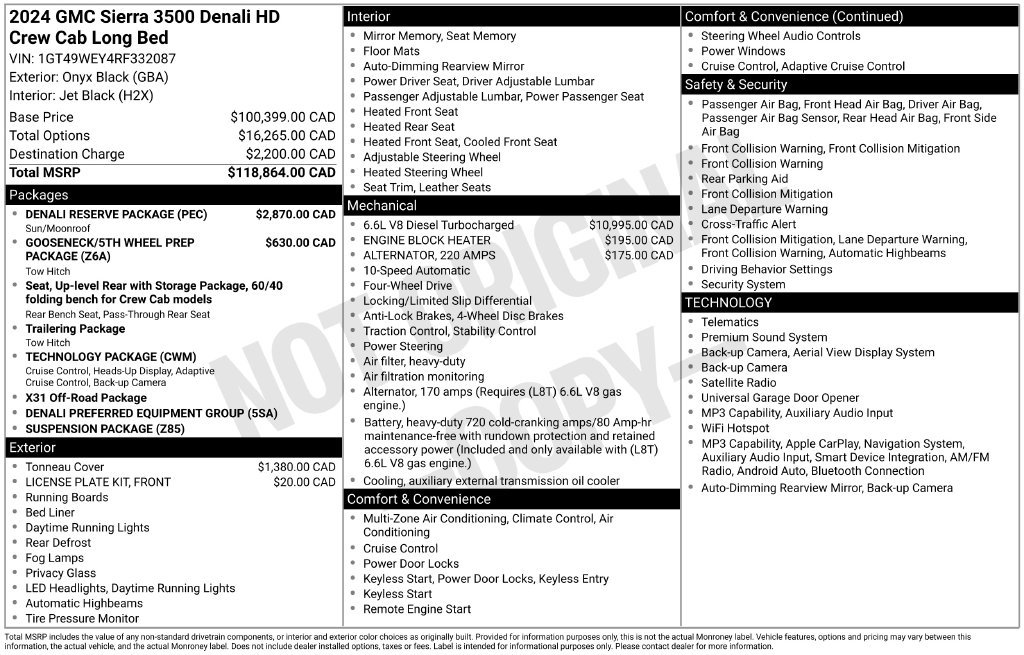Used 2024 GMC Sierra 3500 Denali w/ Denali Reserve Package AWD/4WD image 4