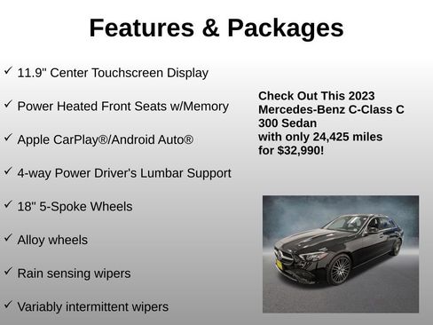 Used 2023 Mercedes-Benz C 300 4MATIC Sedan image 12