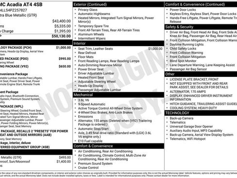 Used 2023 GMC Acadia AT4 w/ Technology Package AWD/4WD image 41