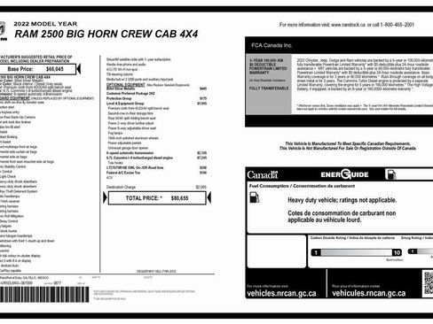 Used 2022 RAM 2500 Big Horn w/ Level A Equipment Group image 4