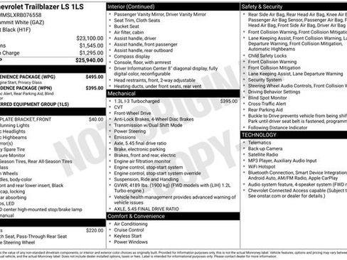 Used 2024 Chevrolet TrailBlazer LS w/ LS Convenience Package FWD image 40