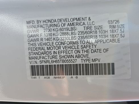 New 2026 Honda Odyssey EX-L image 39