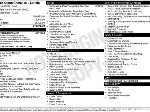 Used 2023 Jeep Grand Cherokee L Laredo w/ Luxury Tech Group I AWD/4WD image 9