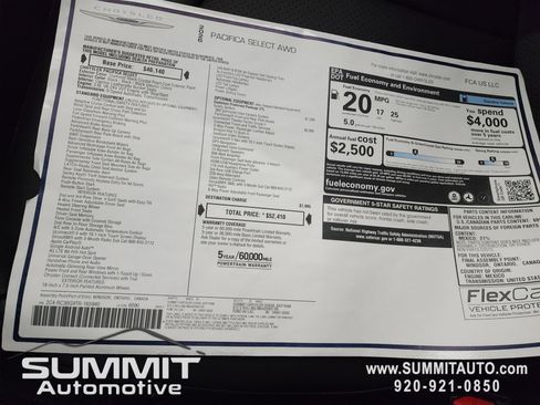 New 2026 Chrysler Pacifica Select image 40