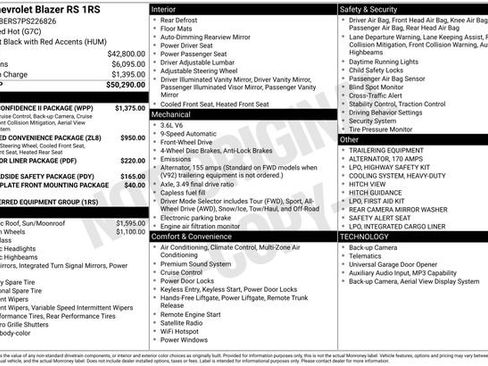 Used 2023 Chevrolet Blazer RS w/ Driver Confidence II Package image 38