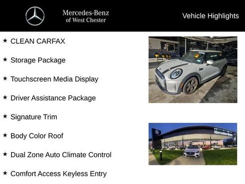 Used 2022 MINI Cooper 2-Door Hardtop w/ Driver Assistance Package FWD image 2
