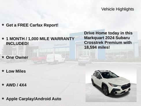 Used 2024 Subaru Crosstrek 2.0i Premium AWD/4WD image 9