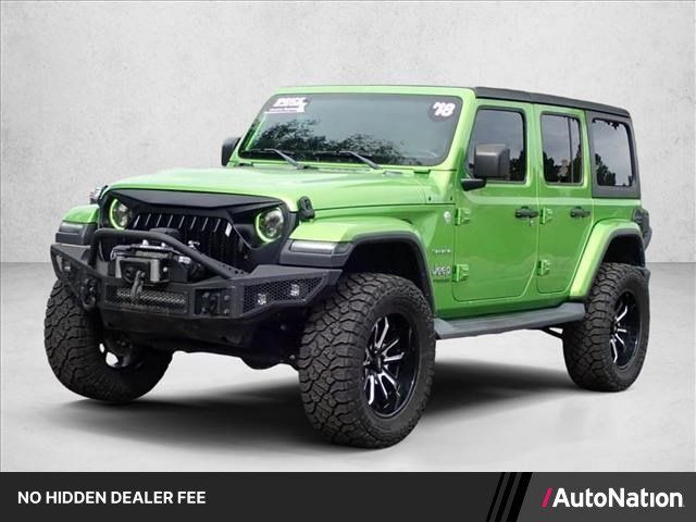 Used 2018 Jeep Wrangler Unlimited Sahara w/ Cold Weather Group AWD/4WD image 1