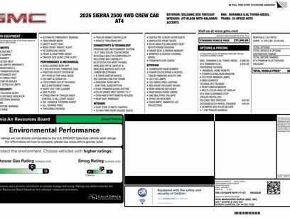 New 2026 GMC Sierra 2500 AT4 w/ AT4 Premium Plus Package