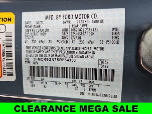 New 2025 Ford Bronco Sport Heritage w/ Convenience Package AWD/4WD image 41