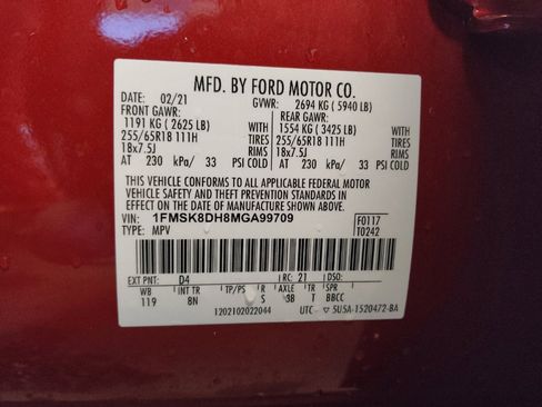 Used 2021 Ford Explorer XLT w/ Class III Trailer Tow Package image 33