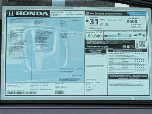 New 2026 Honda Accord SE image 17