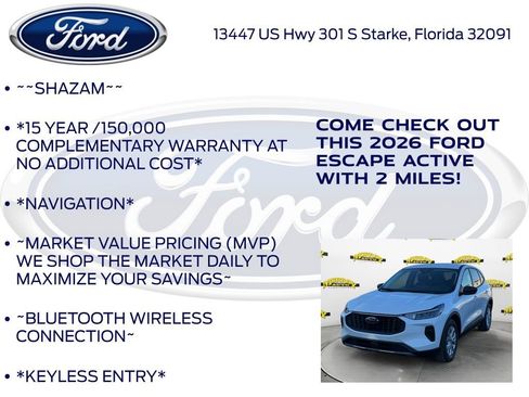 New 2026 Ford Escape Active w/ Tech Pack #1 image 5