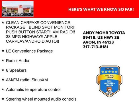 Used 2021 Toyota Corolla LE w/ LE Convenience Package image 2