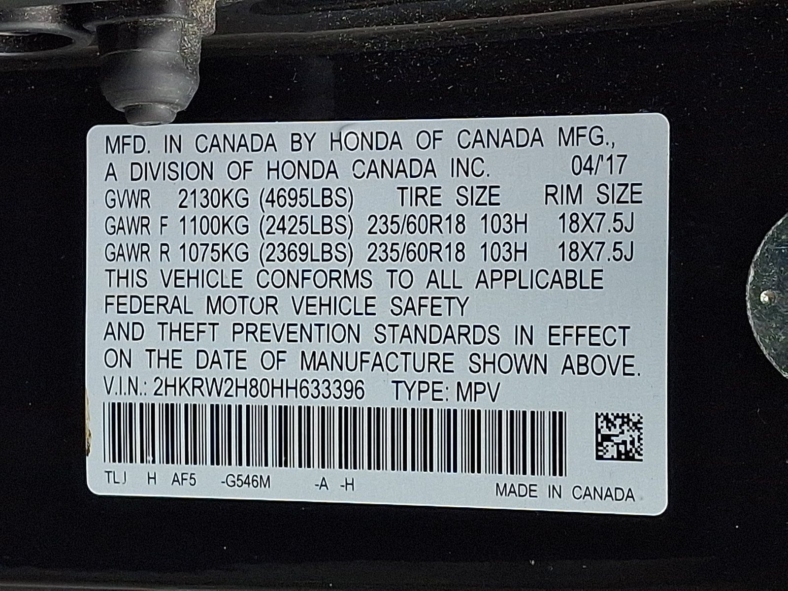 Certified 2017 Honda CR-V EX-L image 30