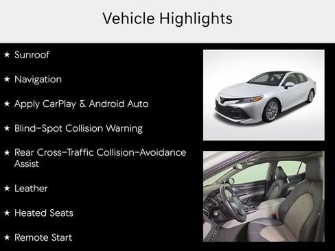 Used 2019 Toyota Camry XLE w/ Driver Assist Package FWD image 7