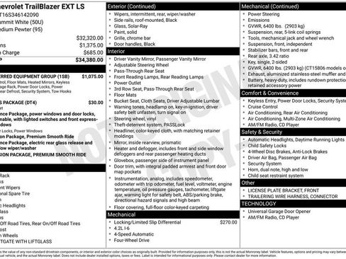 Used 2004 Chevrolet TrailBlazer LS w/ LS Preferred Equipment Group image 4