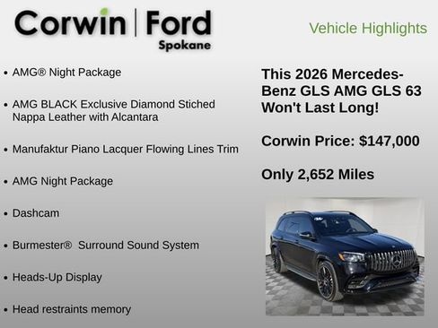 Used 2026 Mercedes-Benz GLS 63 AMG 4MATIC image 6
